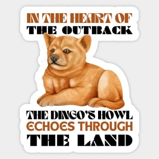 Dingo Sticker